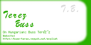 terez buss business card